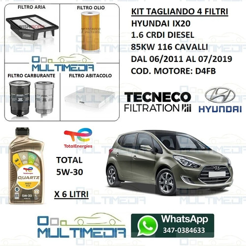 Tagliando filtri tecneco e - tagliando,
