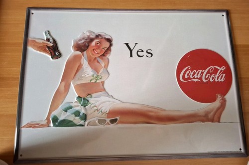 Quadro targa insegna coca cola - targa,