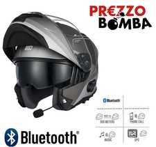 Casco Modulare Origine Logic BT con Bluetooth Integrato Grigio,nero Logic Bt