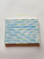 Honda CB 450 SC 1985 manuale uso ITALIANO inglese originale owner's manual  