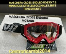 MASCHERA CROSS ENDURO ROSSO