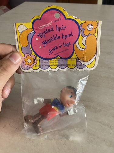 Pupazzo gomma pinocchio - gomma,