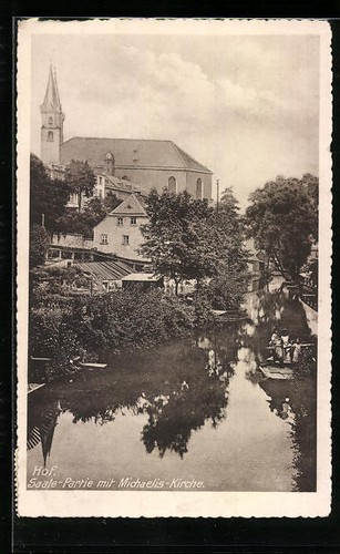 Cartolina hof festa in - hof, b.,