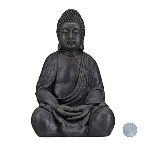 Relaxdays statua del buddha - statua,