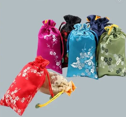 Borsa tessuto con ricamo - tessuto,