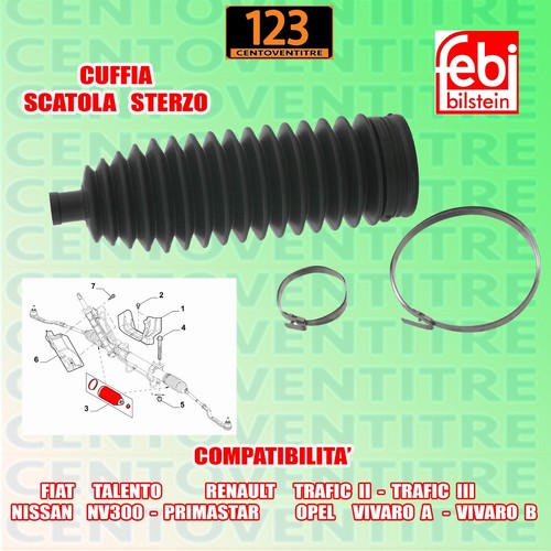 Cuffia scatola sterzo talento - scatola,