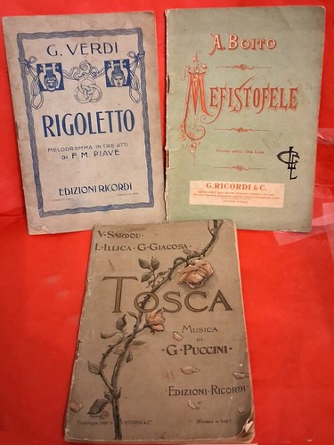 Lotto libretti opera - libretti, d'opera