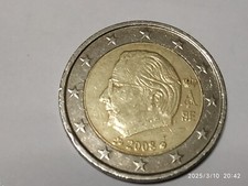 Moneta 2 Euro Re Alberto II Belgio 2008