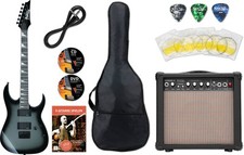 Ibanez GRG121DX-MGS Metallic Gray Sunburst Starter Set Amplificatore Borsa Scuola