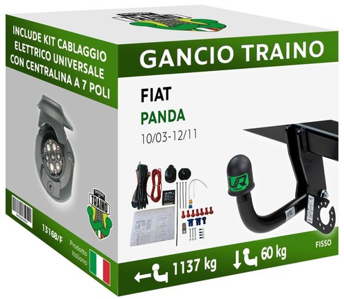 Gancio fisso fiat panda - gancio,