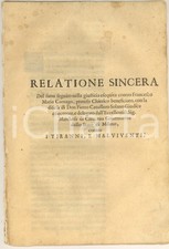 1650 ca MILANO Scomunica per