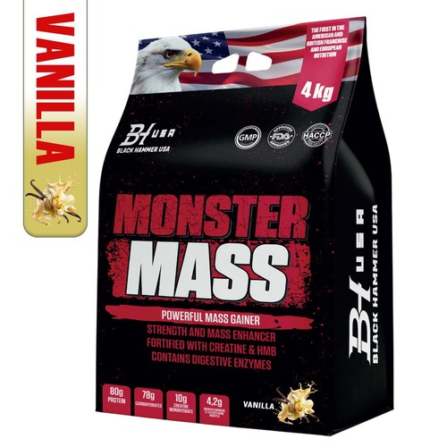 Monster mass 4kg vaniglia - mass,