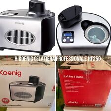H.Koenig Gelatiera Professionale HF250, Gelatiera Elettrica 1,5L, Refrigeratore 
