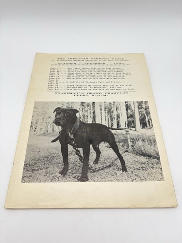 Vintage american gamedog times - vintage,