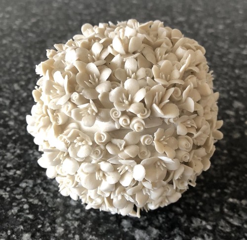 Vintage porcelain flower - porcelain,