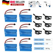 6x 1500mAh 7,4V batteria 15C