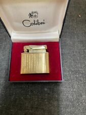 ACCENDINO VINTAGE MOLECTRIC LIGHTER COLIBRI Con Astuccio D’ Oro