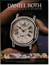 Pubblicita' Vintage del 2005 :DANIEL ROTH, MASTERPIECES IN THE ART  WATCHMAKING
