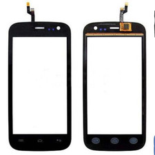 Touch screen con vetrino nero