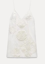 Mini abito corto all'uncinetto