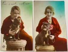 2x Lady with Dog American