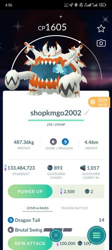 Pokémon shiny guzzlord 1mill - pokémon, -1mill
