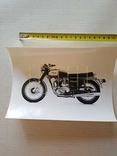 Triumph Bonneville 650cc T120V 1974 foto cartella stampa originale press photo  