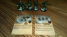 Dust tactics minis axis Lara/Heavy grenadier plastica 1:48 dipinti come da foto 
