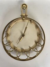 Orologio da parete in ottone di alta qualità anni 50
