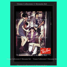 Anni ' 00  * Pubblicità Originale "RayBan, Never Hide, Rock Band, Batteria" Corn