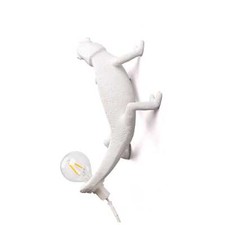 LAMPADA IN RESINA SELETTI CHAMELEON LAMP RIGHT GOING DOWN WHITE ART. 15091