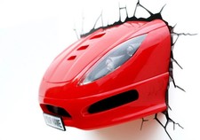 Lampada da parete rossa auto