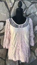 ADIVA Top Size XL Pink Lace