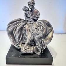 Scultura Giuseppe Cacciapuoti Napoli 1828 - 1896. Vecchia Etichetta 1938