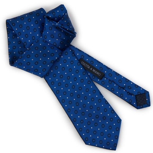 Cravatta blu elegante - , larga