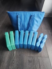 Set 9 ghiaccini mattonelle ghiaccio per frigo portatile, borsa termica,...