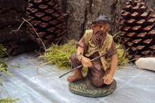 Statuina presepe pastore in