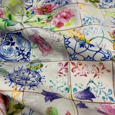 Tessuto Panama Piastrelle 50