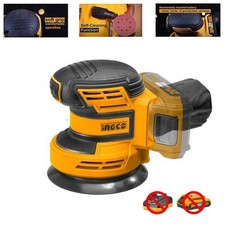 Levigatrice rotorbitale 125 mm a batteria Litio 20V professionale Top Solo Ingco