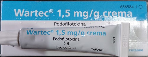 Wartec crema - wartec, (podofilotossina)