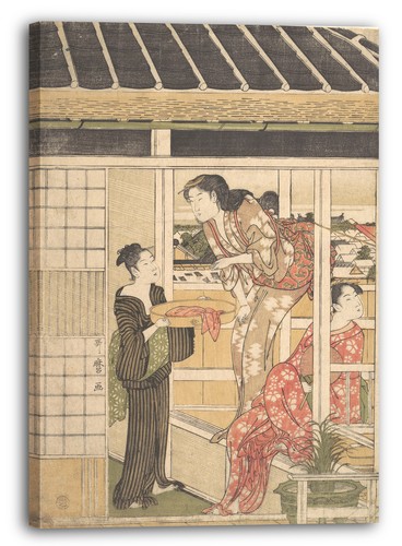 Tela cornice kitagawa - tela/cornice, utamaro