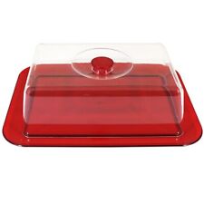 Contenitore da frigo vassoio porta pane formaggio dolci alimenti per cucina 32cm