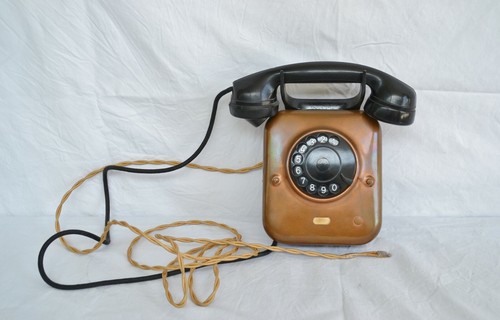Antico telefono muro - antico,