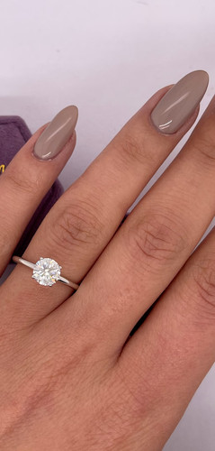 Anello tondo diamante - anello,