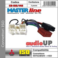 CONNETTORE ISO RADIO ORIGINALE PER MITSUBISHI L200 DAL 1996 AL 2015.