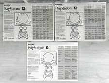 PLAY STATION 1 - 3 MANUALI ORIGINALI - IN VARIE LINGUE