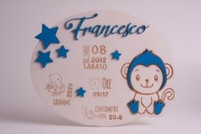 Fiocco nascita in legno