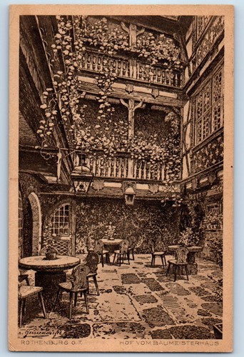 Germania cartolina cortile - cartolina,