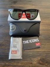 RB4147 601/58 RayBan Boyfriend montatura nera lente polarizzata verde 60 mm