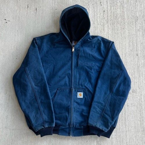 Carhartt blue hooded work - , wear